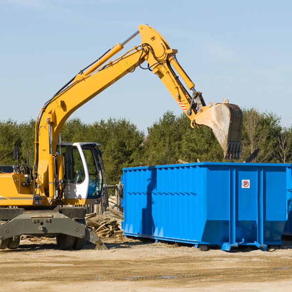 can i request a rental extension for a residential dumpster in Garland PA